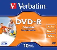 DVD-R Wide Inkjet Printable ID Brand