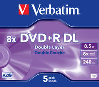 DVD+R Double Layer Matt Silver 8x