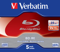 BD-RE SL 25GB 2x 5 Pack Jewel Case