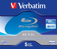 BD-R DL 50GB 6x 5 Pack Jewel Case