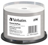 DVD+R DL 8x DataLifePlus Wide Thermal Professional 50pk Spindle - No ID Brand