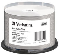 DVD-R 16x DataLifePlus Wide Thermal Professional 50pk Spindle - No ID Brand