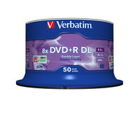 DVD+R Double Layer 8x Matt Silver 50pk Spindle