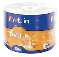 DVD-R Matt Silver 50 Pack Wrap Spindle