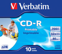 CD-R AZO Wide Inkjet Printable