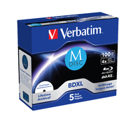 Verbatim MDISC Lifetime archival BDXL 100GB - 5 pack jewel case