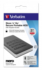 Store 'n' Go Secure Portable HDD with Keypad Access 2TB