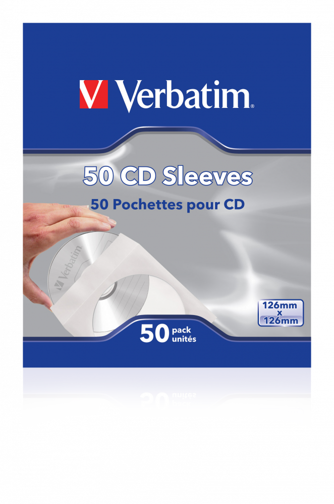 Papírová pouzdra na disky CD – 50 kusů