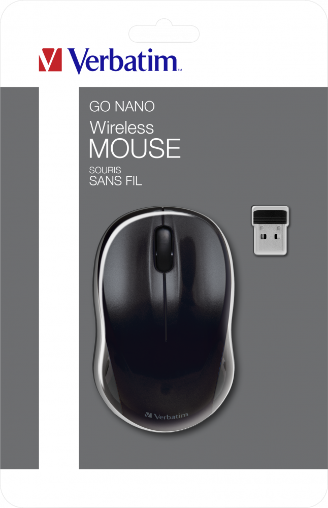 Bezdrátová myš GO NANO – černá