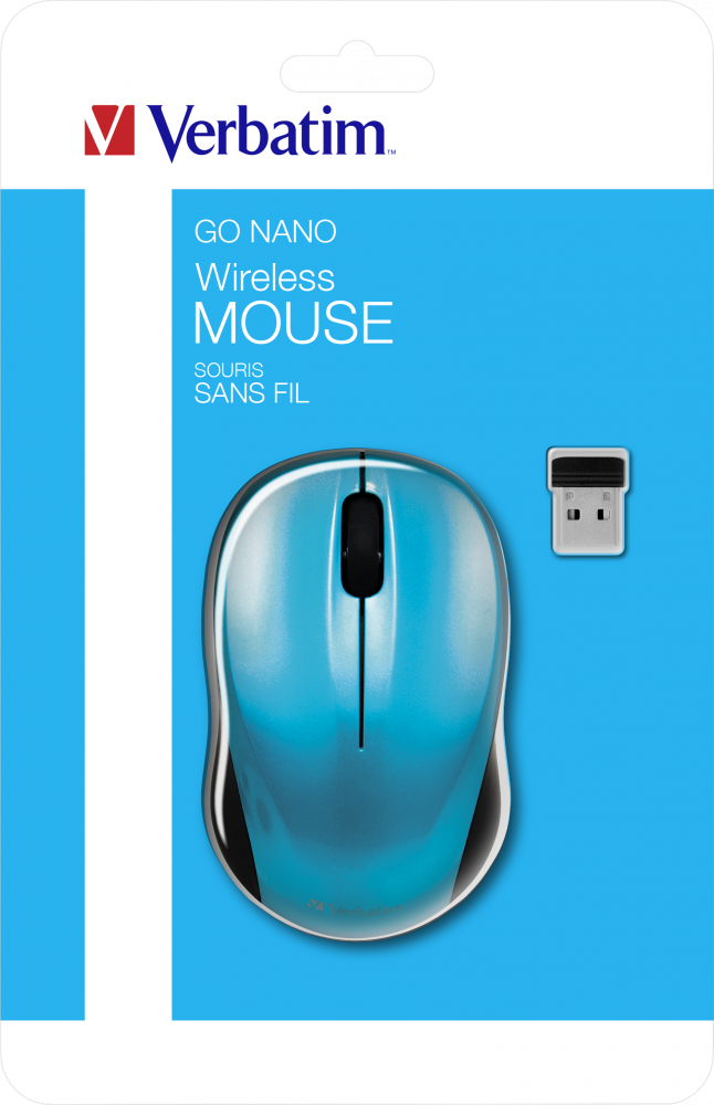 Bezdrátová myš GO NANO – karibská modř