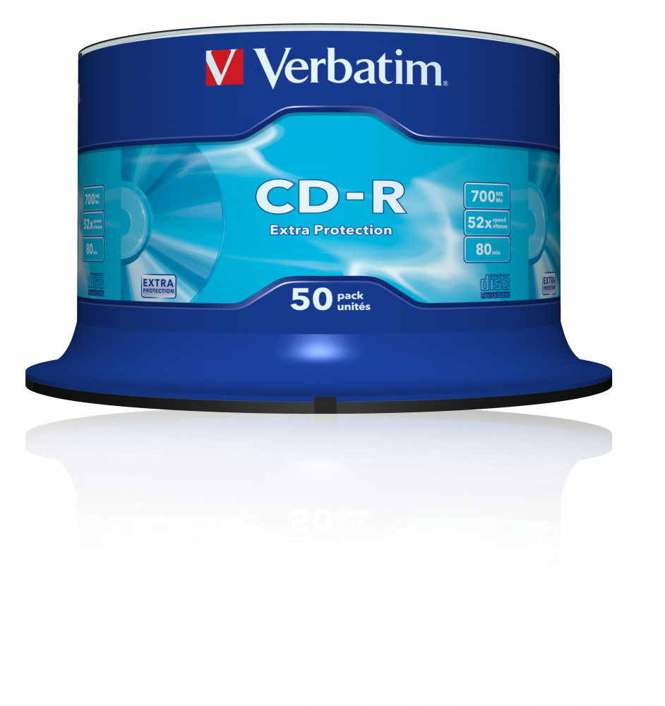 Verbatim Extra Protection, CD-R 700 MB / 80 min 52x, 50 pieces in