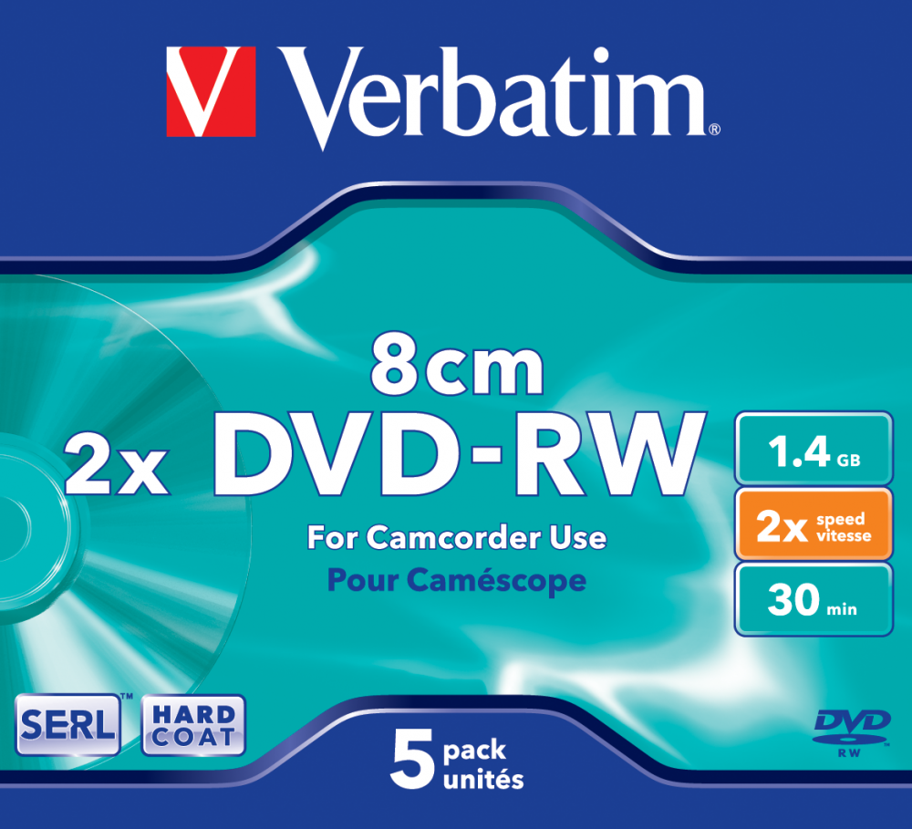 DVD-RW 8cm Matt Silver