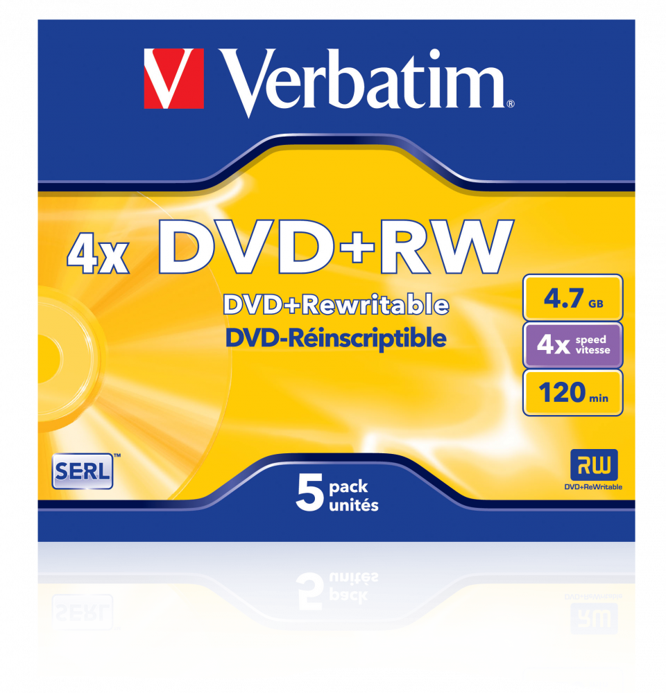 DVD+RW mat srebrni
