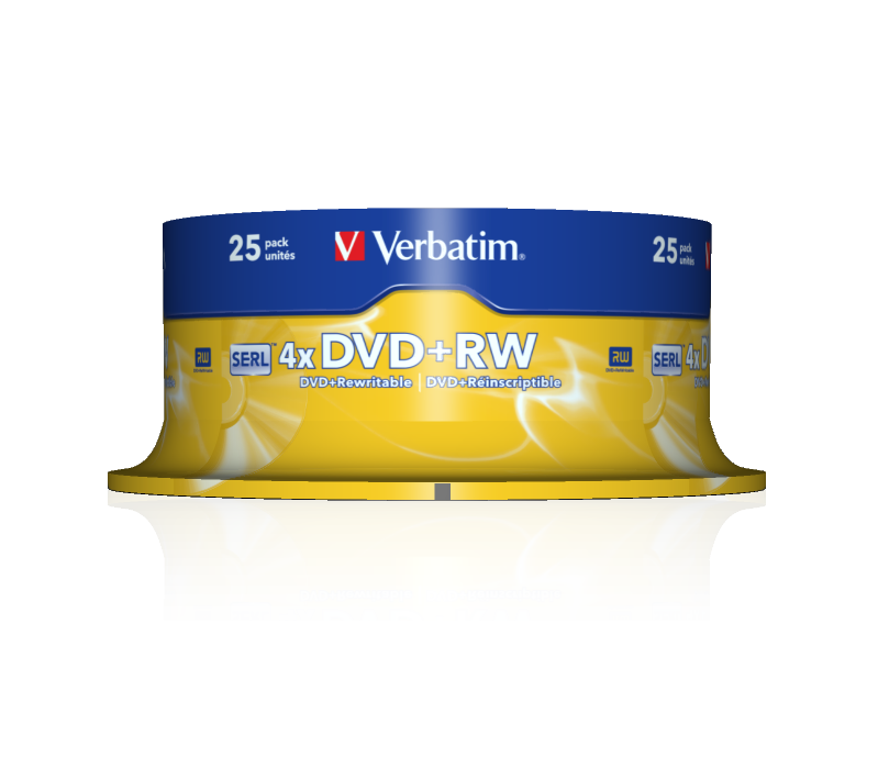DVD+RW mattsilber