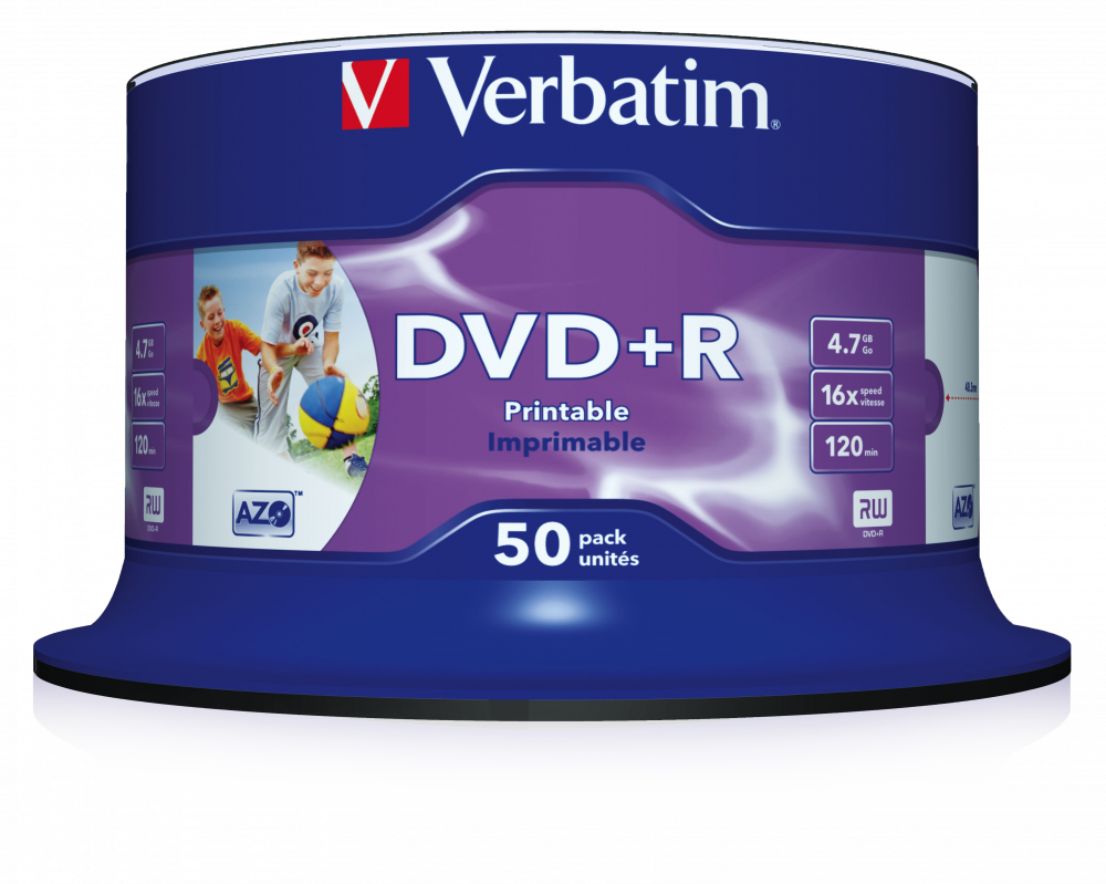DVD+R Wide Inkjet Printable No ID Brand