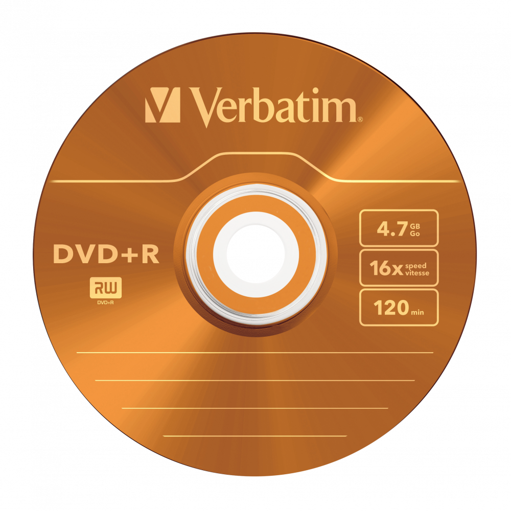 43556 DVD+R Colour Global Disc Surface Orange