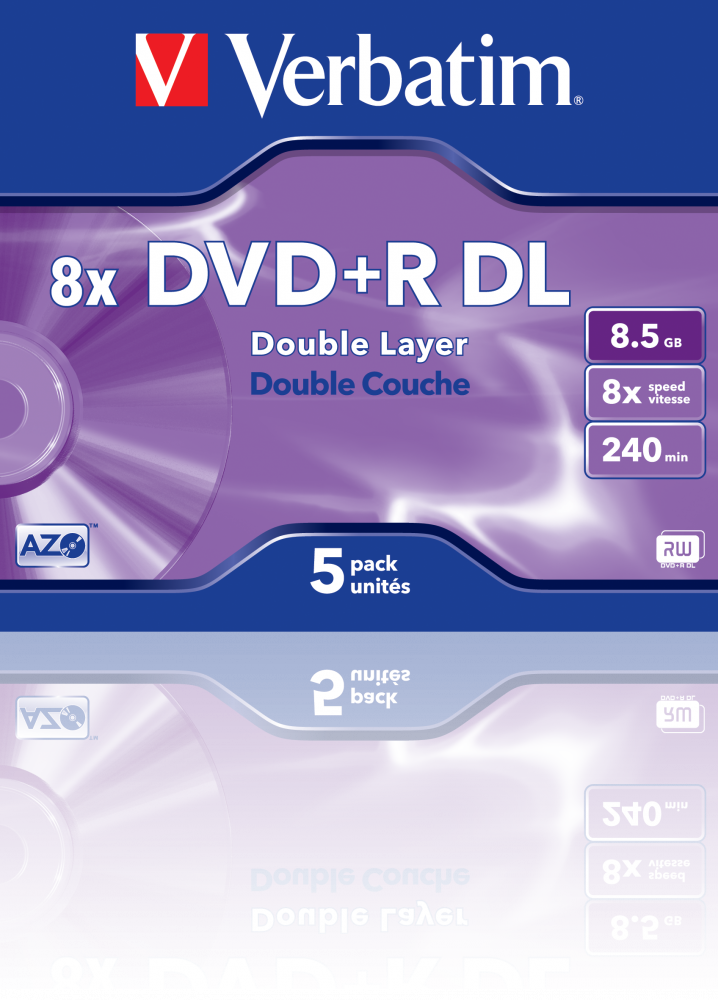 DVD+R Double Layer Matt Silver