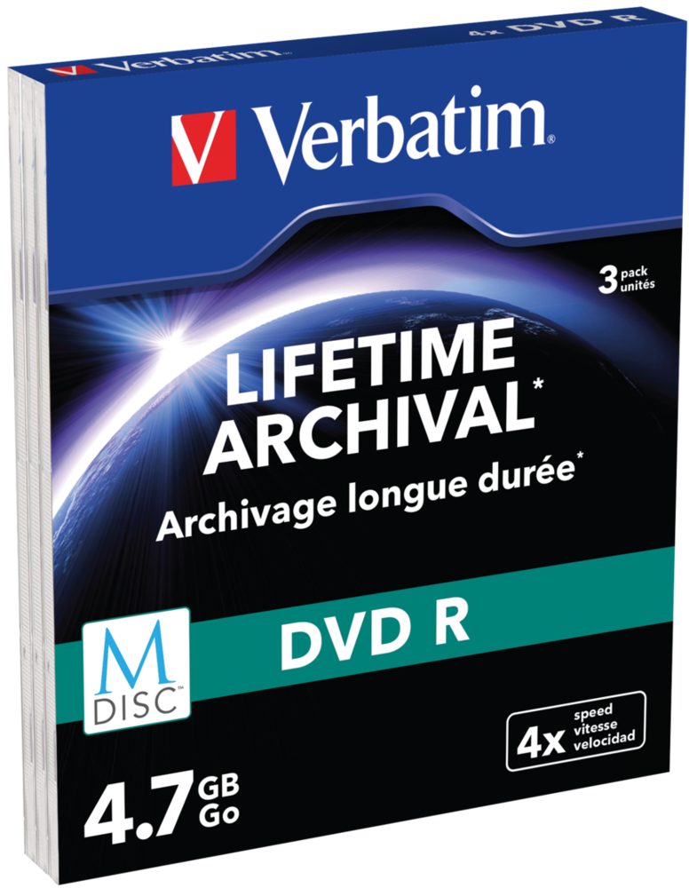 Verbatim MDISC DVD R 3 stuks, in platte doosjes