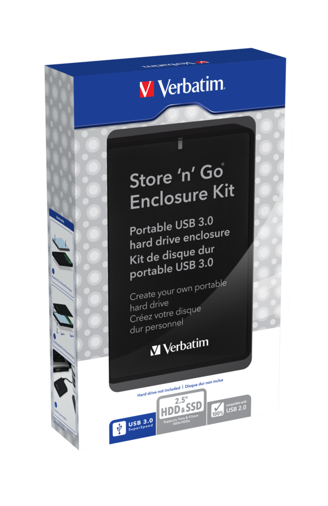 Store 'n' Go 2.5'' Enclosure Kit USB 3.0