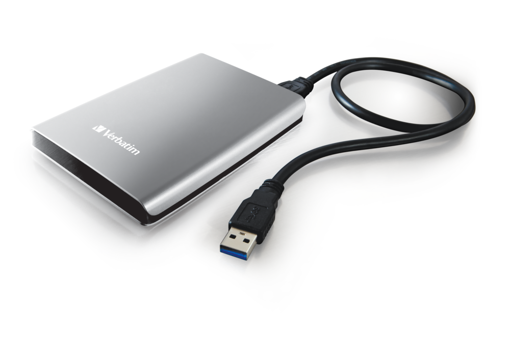 Portables Festplattenlaufwerk Store 'n' Go USB 3.0, 2TB, Silber