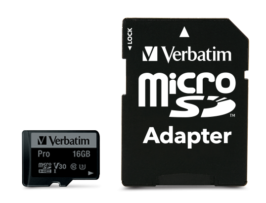 Verbatim Pro U3 16GB Micro SDHC Card