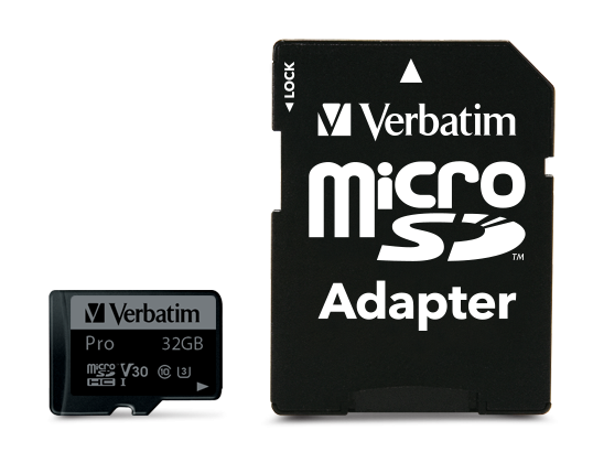 Verbatim Pro U3 32GB Micro SDHC Card