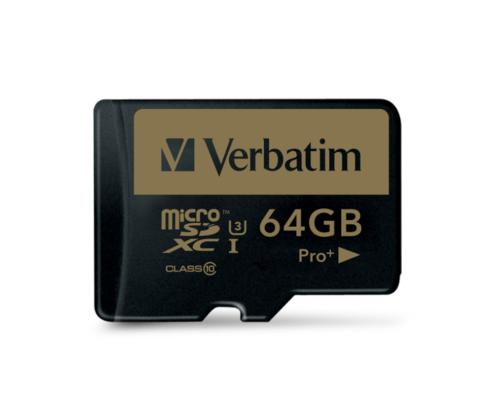 Verbatim Pro+ U3 64GB Micro SDXC Card