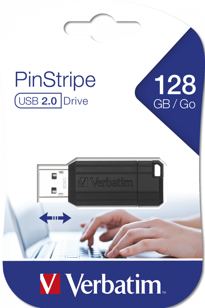 Unit USB PinStripe da 128GB* - Nera