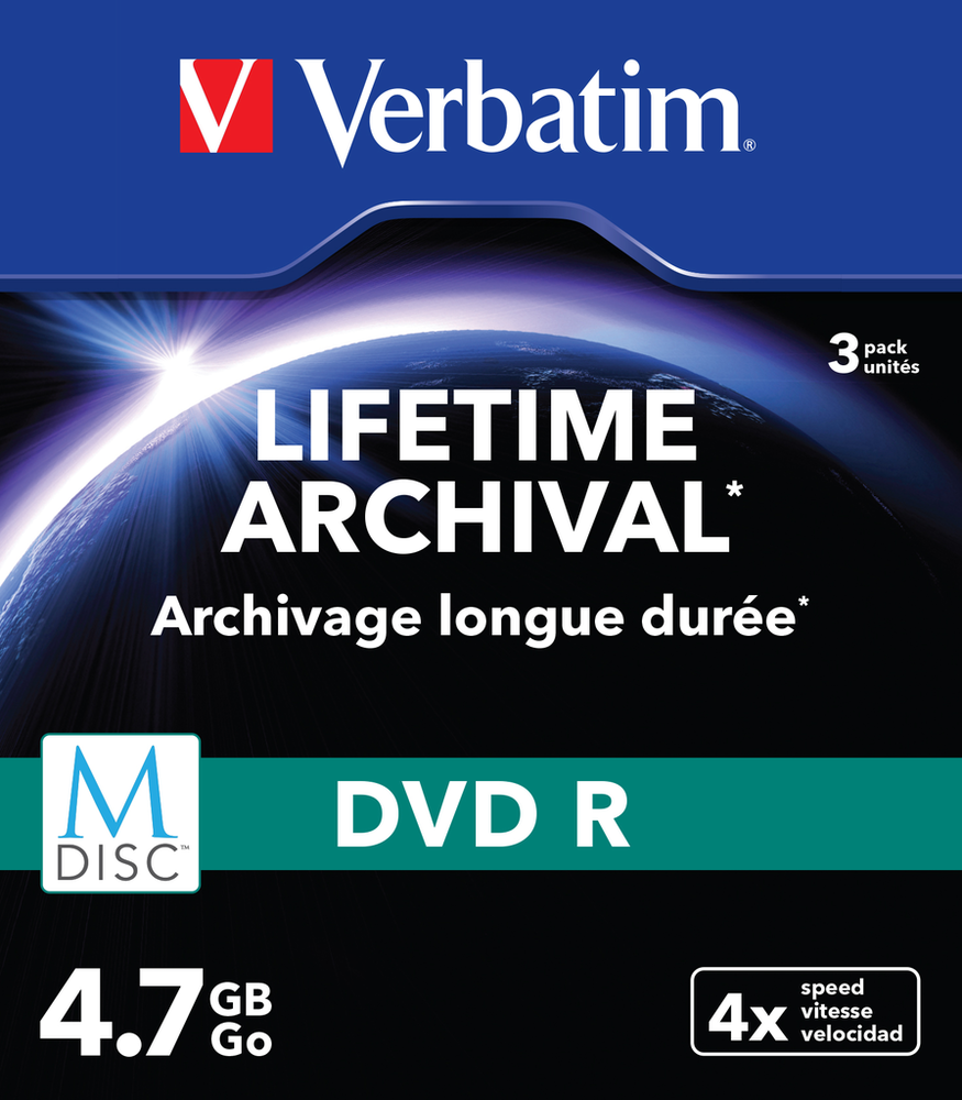 Verbatim MDISC DVD R 3 stuks, in platte doosjes