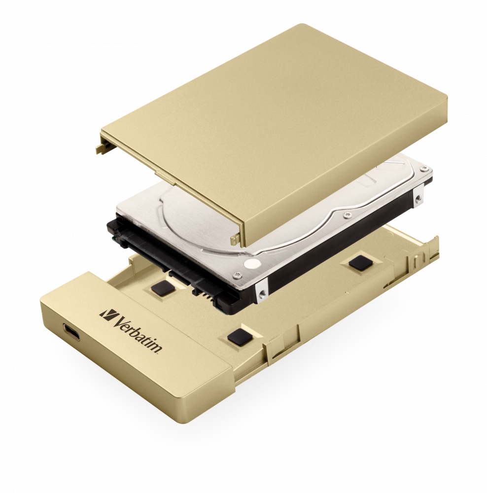 Store 'n' Go Enclosure Kit para HDD/SSD 2,5'' USB-C/3.1 - Oro