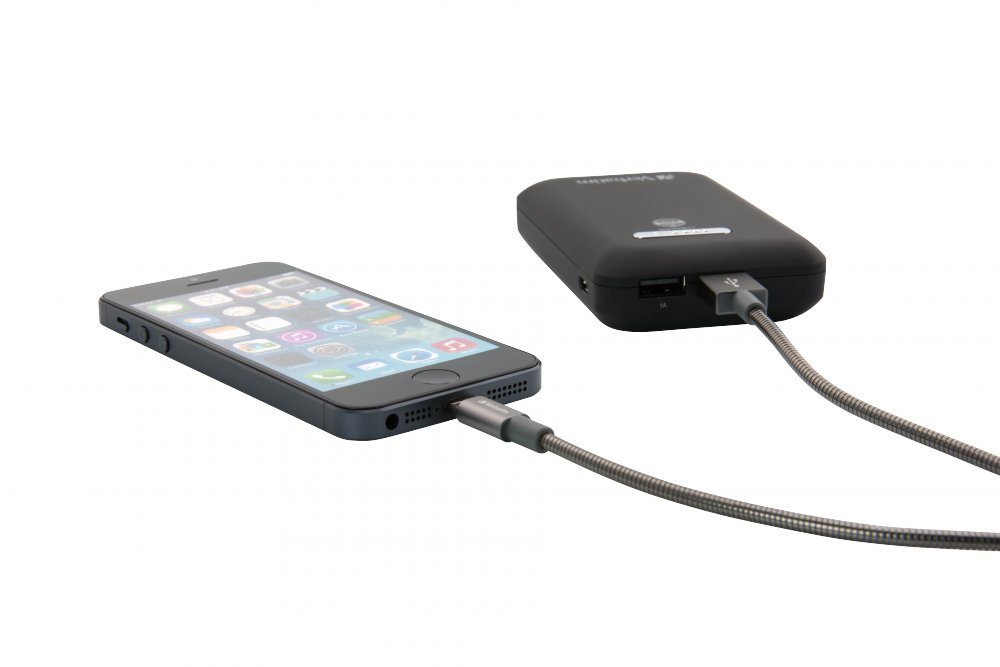 Verbatim Lightning roestvrij stalen synchronisatie- & oplaadkabel 100cm grijs