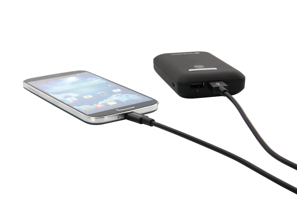 Verbatim micro-USB-kabel för synkronisering och laddning, 100 cm svart