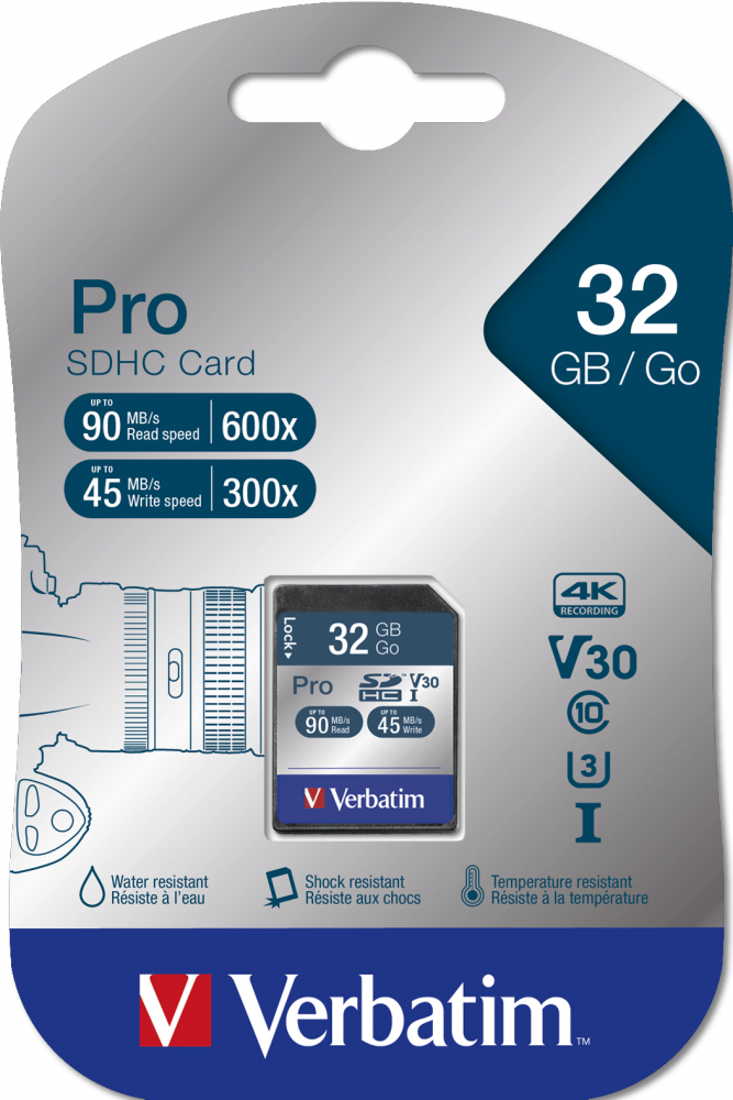 Verbatim Pro U3 32GB SDHC Card