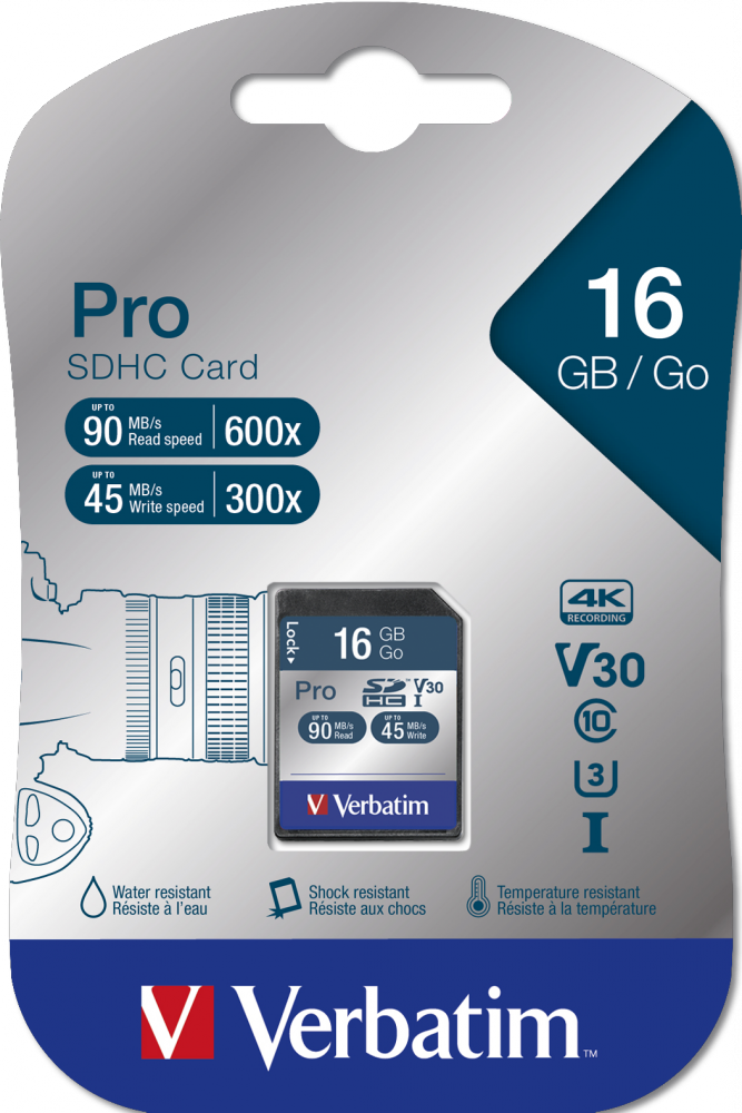 Verbatim Pro U3 16GB SDHC Karte