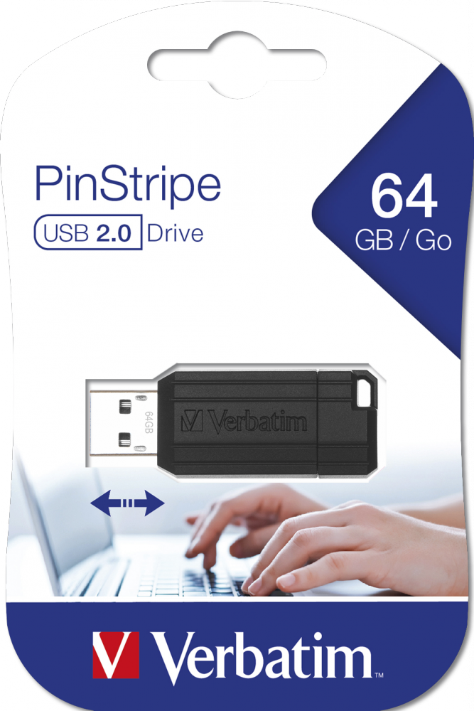 Unit USB PinStripe da 64GB* - Nera