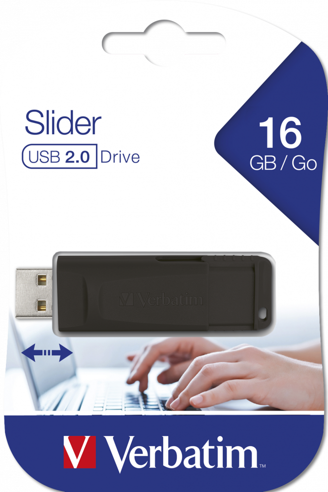 Slider USB Drive - 16GB