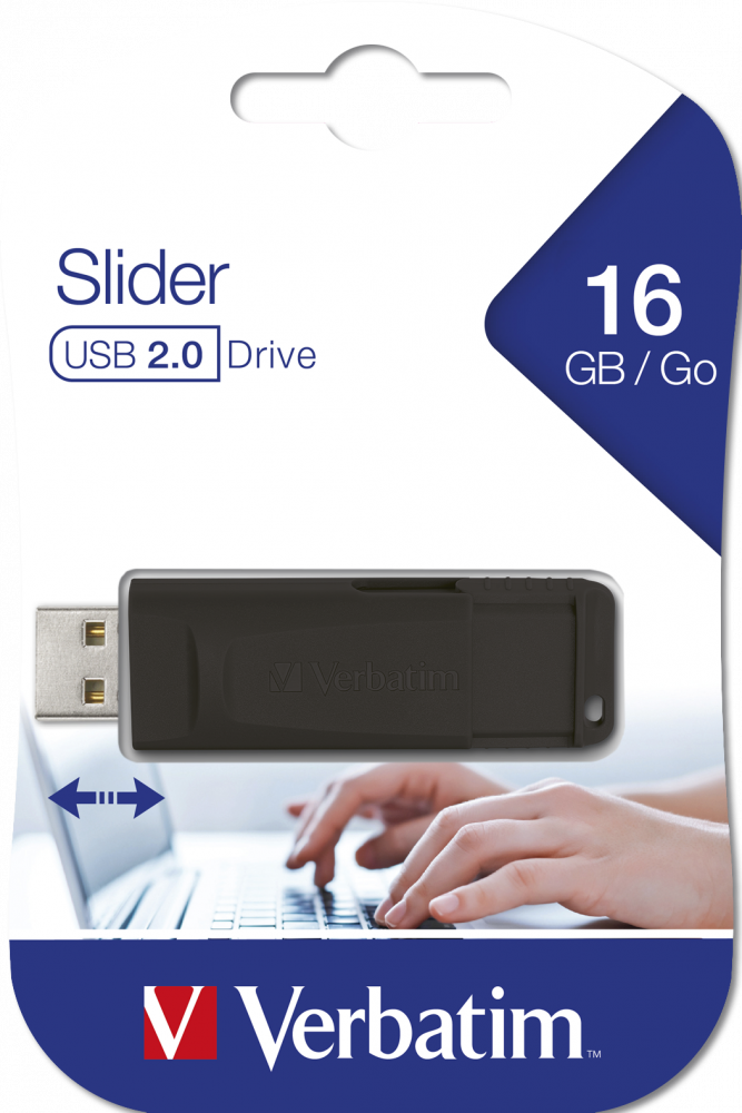 Slider USB Drive 16GB Slider USB Drive Verbatim Online Shop