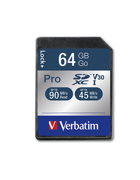 Verbatim Pro U3 64GB SDXC Card