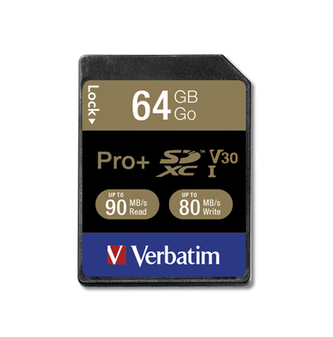 Verbatim Pro+ U3 64GB SDXC Card