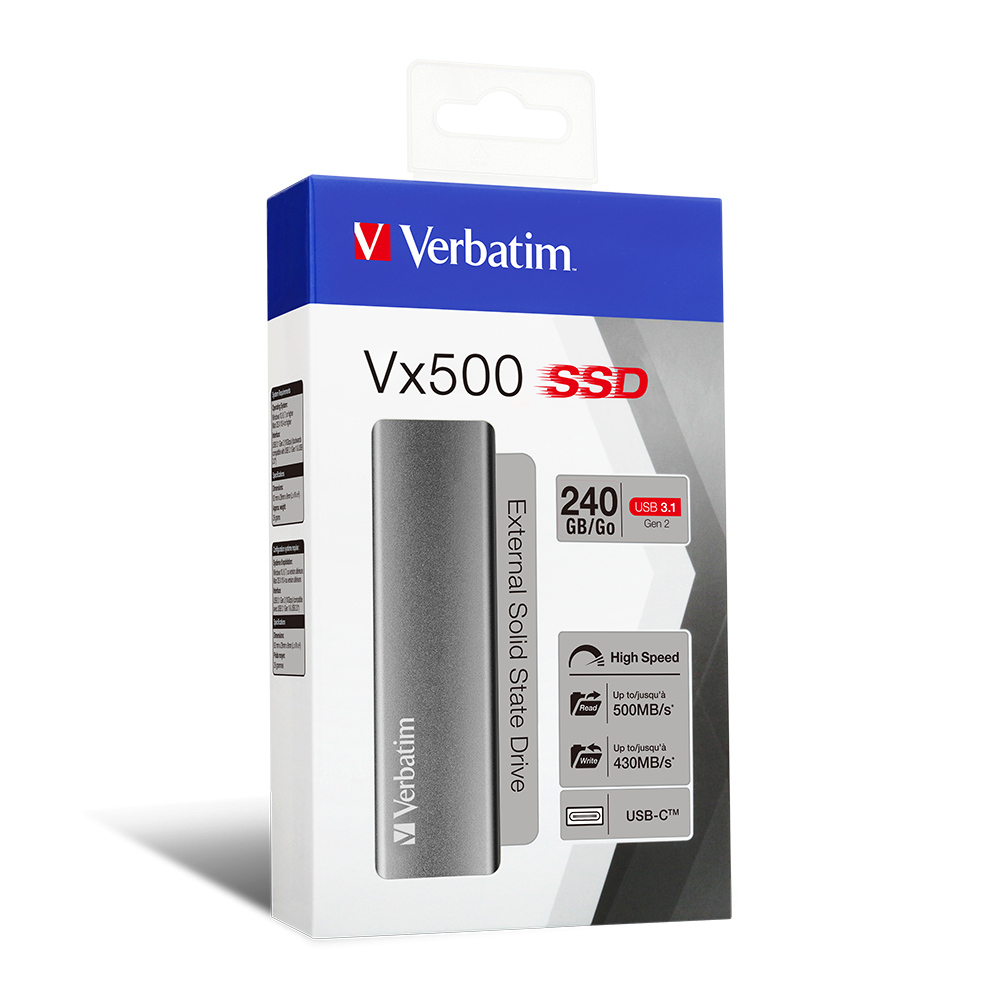 Vx500 ekstern SSD USB 3.1 Gen 2 240GB*