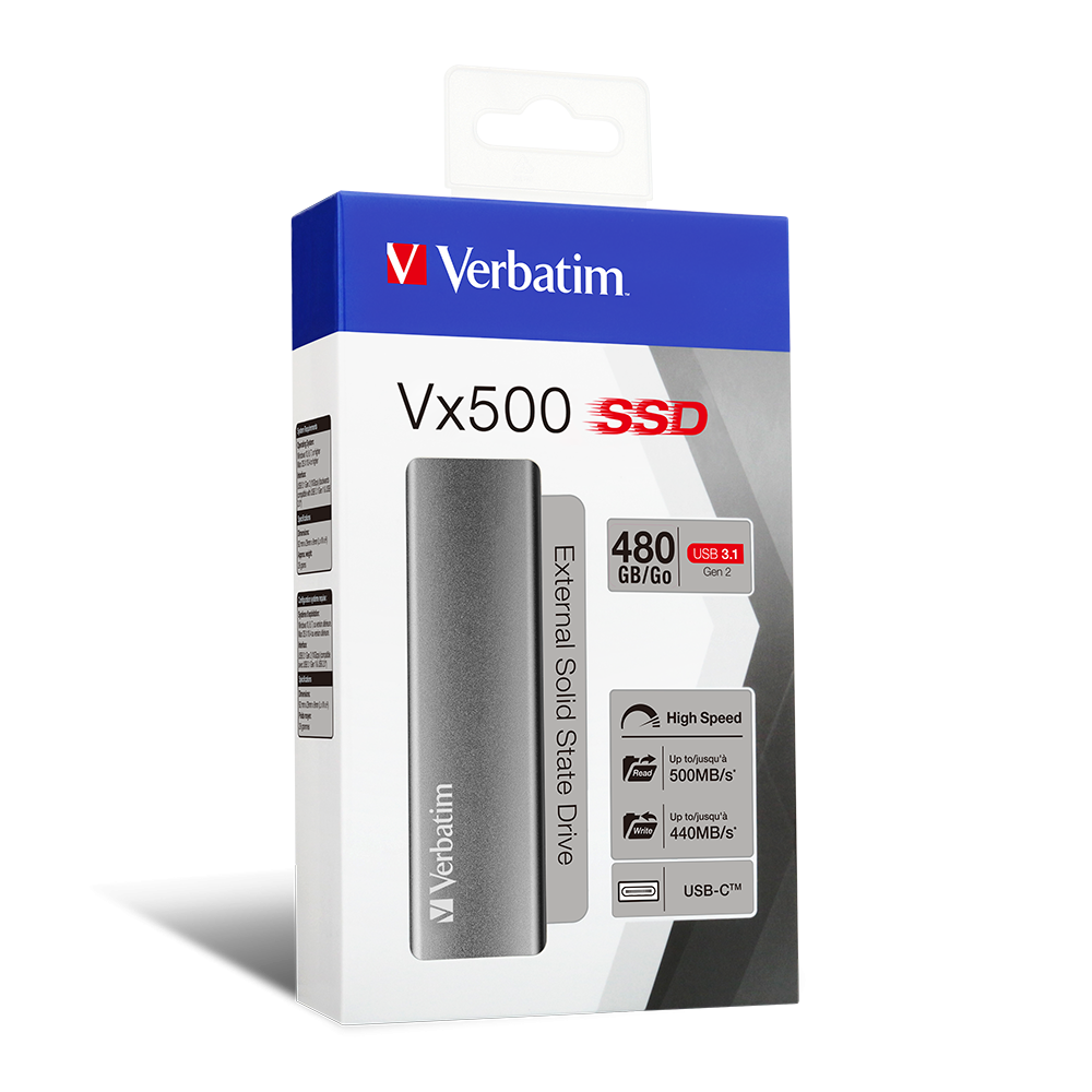 Vx500 External SSD USB 3.1 Gen 2 480GB*