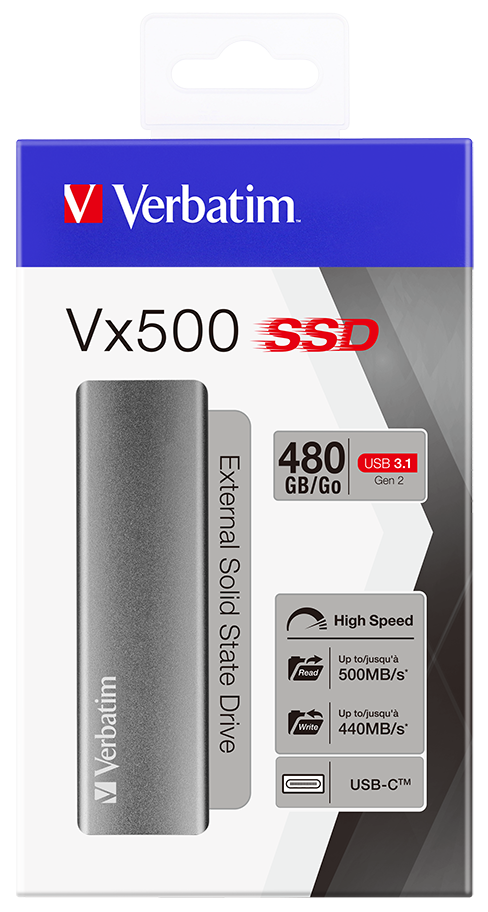 Vx500 External SSD USB 3.1 Gen 2 480GB*