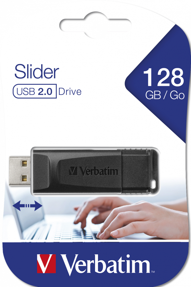 Slider USB Drive - 128GB