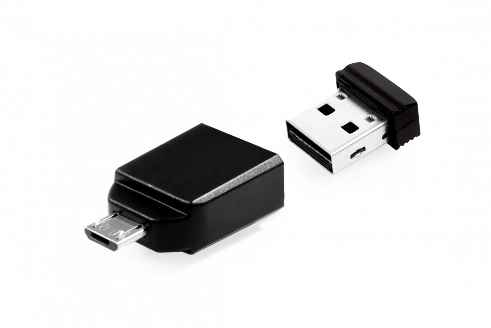 Dysk NANO USB 64GB* z adapterem Micro USB