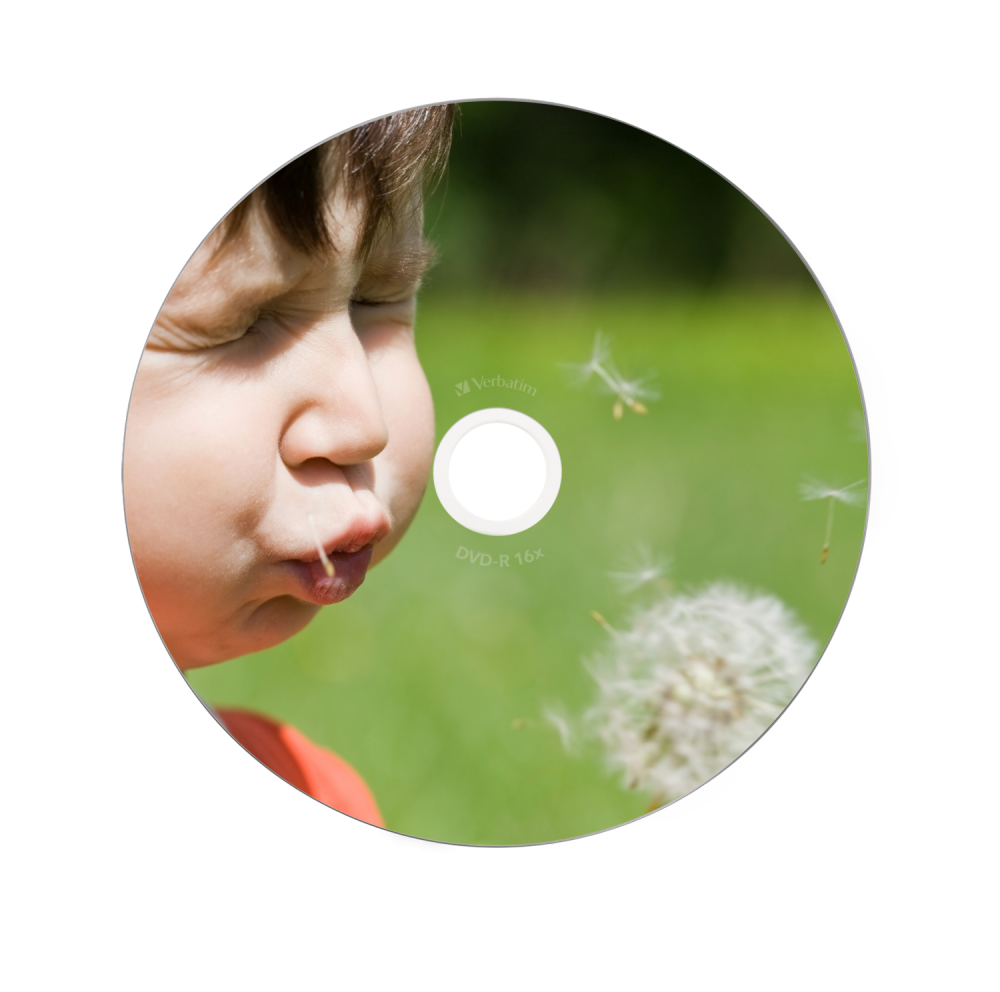DVD-R Wide Inkjet Printable ID Brand