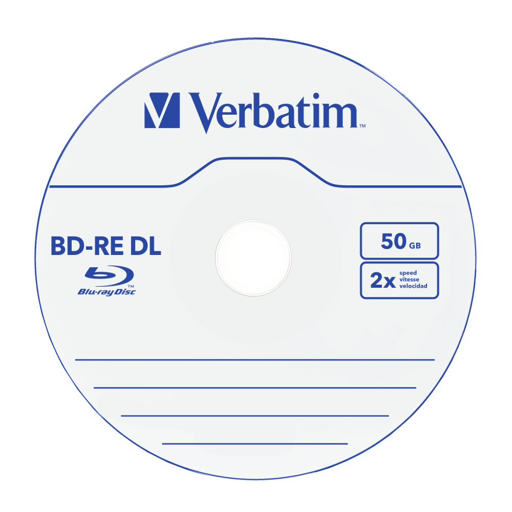 Buy BD-RE DL 50GB Media | Blu-Ray 50GB Rewritable 2x 5 Pack Jewel