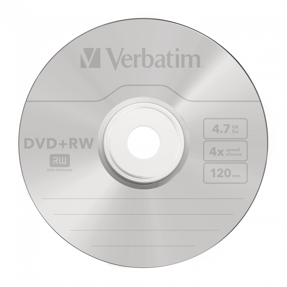DVD+RW mattsilber