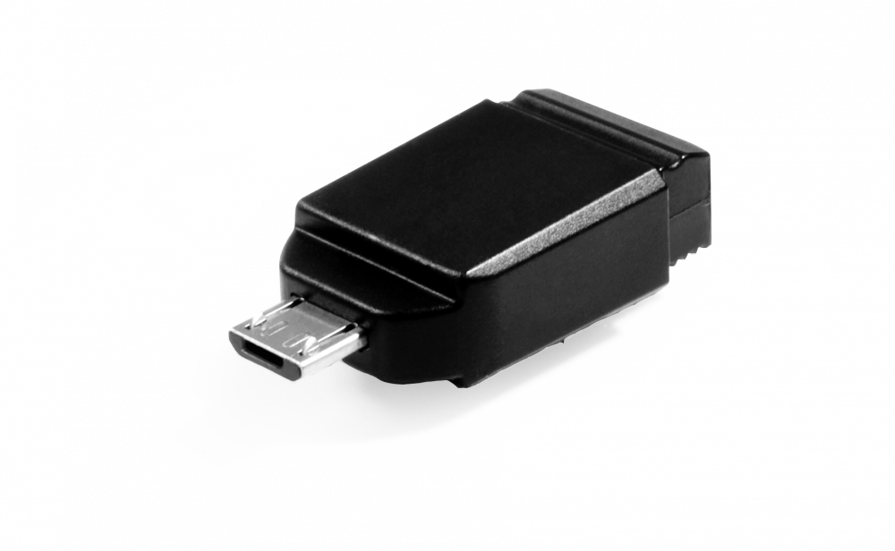 16GB NANO USB-drev med Micro USB-adapter