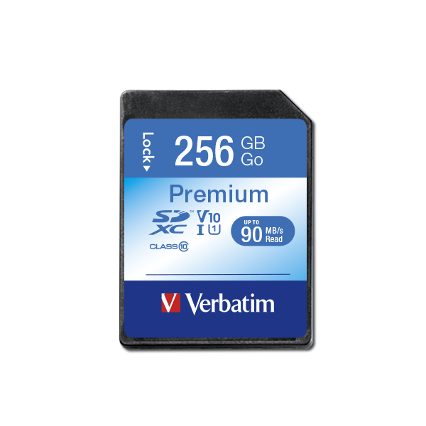 Graag gedaan Elke week Ontwarren Verbatim Premium U1 SDXC-geheugenkaart van 256 GB