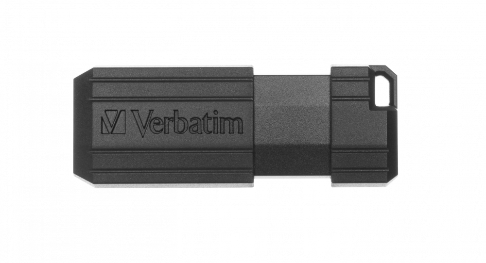 Unidad PinStripe USB de 128GB* - Negra